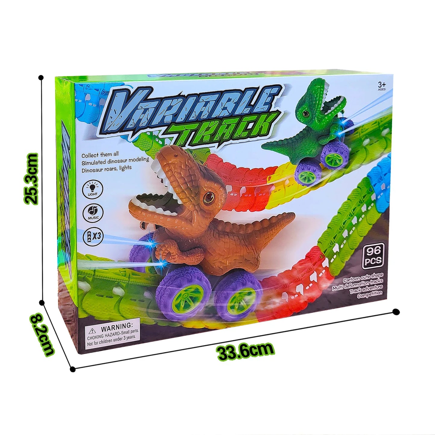 KinderKraze™ - Race Car Set Anti-gravity Track dinosaur Train