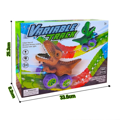 KinderKraze™ - Race Car Set Anti-gravity Track dinosaur Train