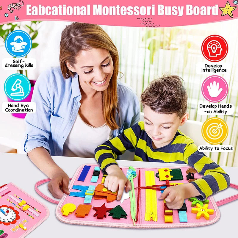 KinderKraze™ - Sensory Board for Learning Fine Motor