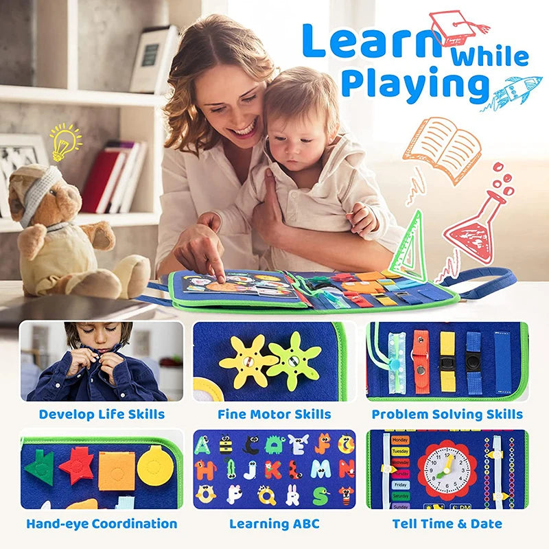 KinderKraze™ - Sensory Board for Learning Fine Motor