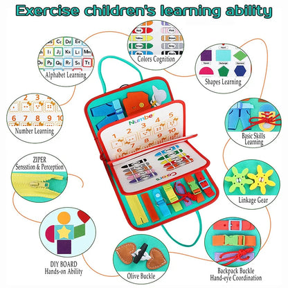 KinderKraze™ - Sensory Board for Learning Fine Motor